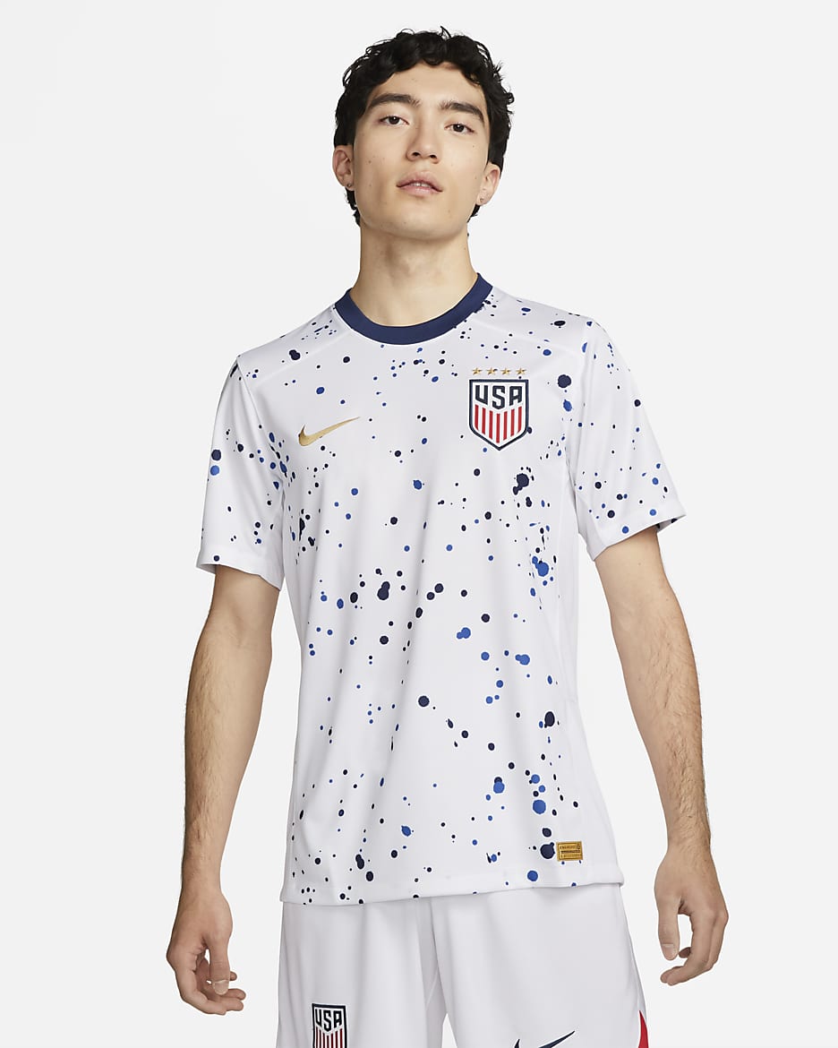 USWNT 4 Star 2023 Stadium Home Men s Nike Dri FIT Football Shirt. Nike ID